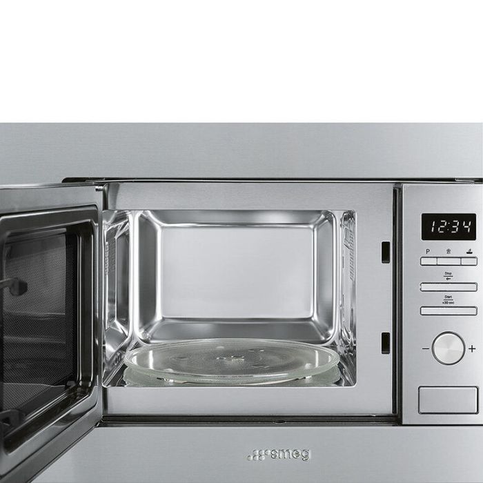 Smeg FMI020X forno a microonde Da incasso Microonde con grill 20 L 800 W Acciaio inossidabile , 134999 , Immagine 2