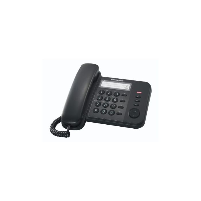 Panasonic KX-TS520EX1B telefono Telefono analogico Identificatore di chiamata Nero , 19785 , Immagine 1