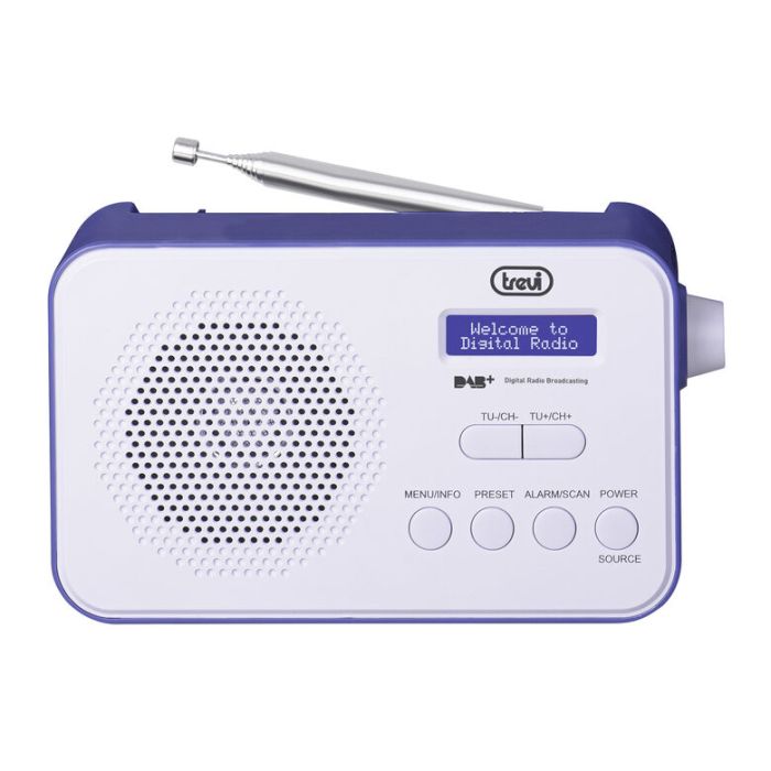 Trevi DAB 7F92 R Portatile Digitale Blu, Bianco , 128253 , Immagine 2