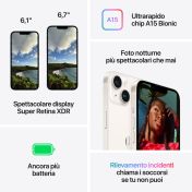 APPLE CELLULARE IPHONE 14 128GB MIDNIGHT