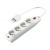 Poly Pool PP0421 prolunghe e multiple 1,5 m 4 presa(e) AC Interno Bianco
