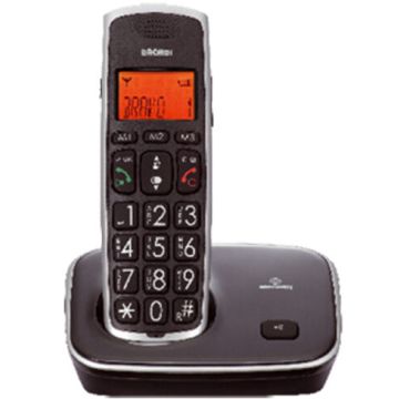 Brondi Bravo Gold 2 DECT Telefono cordless con tasti grandi e vivavoce ideale per anziani , 63669