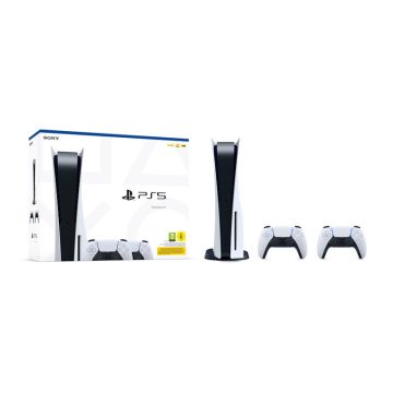 Sony PlayStation 5 - Bundle 2 Controller Wireless DualSense 825 GB Wi-Fi Nero, Bianco , 145697