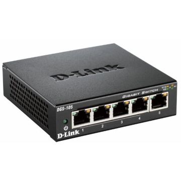 D-Link DGS-105 L2 Gigabit Ethernet Nero , 74321