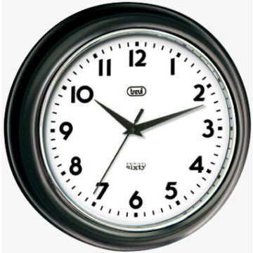 Trevi OM 3315 S Orologio da parete in quarzo Cerchio Nero , 113691