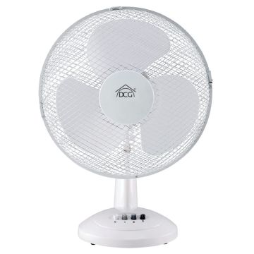 DCG Eltronic Ventilatore da Tavolo Oscillante 40cm 3 Velocità VE9040 , 26773