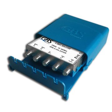 G.B.S. Elettronica DPE-4 Splitter per cavo Blu, Argento , 26971