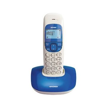 Brondi Nice Telefono DECT Identificatore di chiamata Blu, Bianco , 67305
