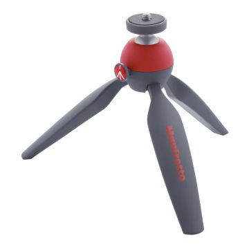 Manfrotto MTPIXI-RD treppiede Fotocamere digitali/film 3 gamba/gambe Grigio, Rosso , 124161