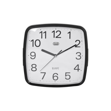 Trevi OM 3305 Orologio da parete meccanico Quadrato Nero , 90963