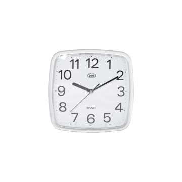 Trevi OM 3305 Orologio da parete meccanico Quadrato Bianco , 90962