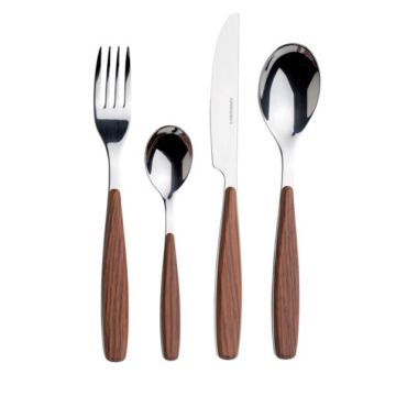 Foppapedretti 9901343196 set di posate 24 pz Noce , 83315