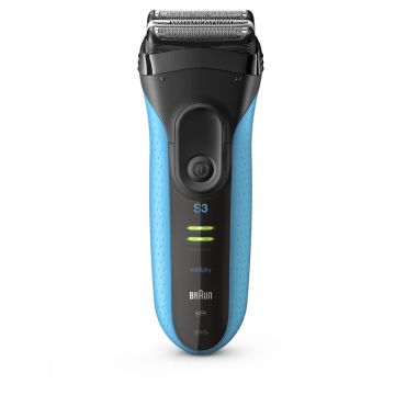 Braun Series 3 ProSkin 3040s Rasoio Barba Elettrico, Nero/Blu , 98303
