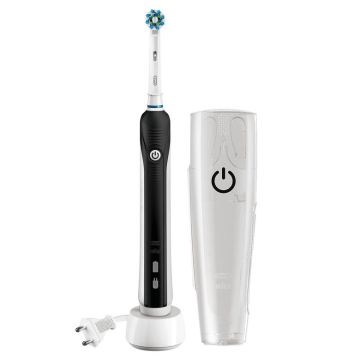 Oral-B PRO 750 CrossAction Adulto Spazzolino rotante-oscillante Nero , 99402