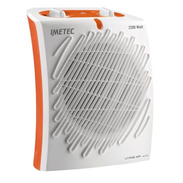 Imetec Living Air M2-100 Interno Arancione, Bianco 2200 W Riscaldatore ambiente elettrico con ventilatore , 97804