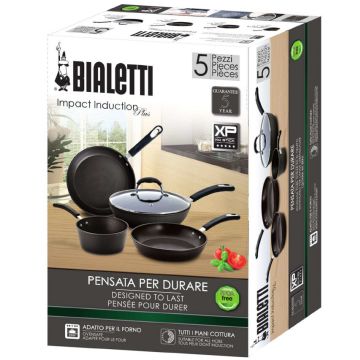 Bialetti Impact Induction Plus set di pentole , 104393