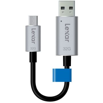 Lexar JumpDrive C20m 32GB unità flash USB USB Type-A / Micro-USB 3.2 Gen 1 (3.1 Gen 1) Nero, Argento , 109211