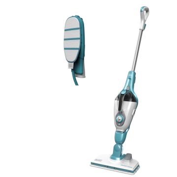Black & Decker FSMH1321JMD Pulitore a vapore Pulitore a vapore verticale 0,5 L 1300 W Blu, Bianco , 106715