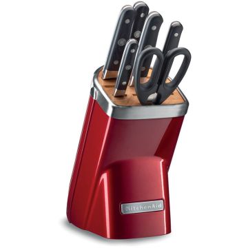 KitchenAid KKFMA07CA posata da cucina e set di coltelli 7 pz Set di coltelli/coltelleria con ceppo , 106601