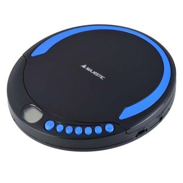 New Majestic DM-1550 Lettore CD portatile Nero, Blu , 102175