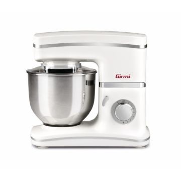 Girmi IM30 Gastronomo Sbattitore con base 1300 W Acciaio inossidabile, Bianco , 64923
