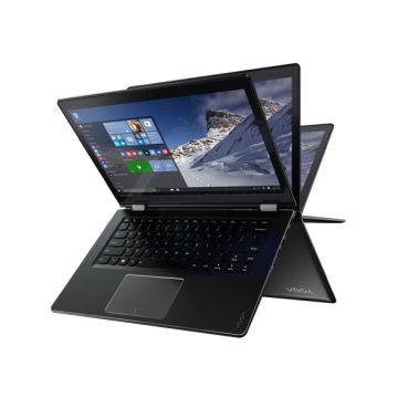 Lenovo Yoga 510 Ibrido (2 in 1) 35,6 cm (14") Touch screen HD 7th Generation AMD A9-Series APUs 4 GB DDR4-SDRAM 500 GB HDD AMD Radeon R5 M430 Wi-Fi 5 (802.11ac) Windows 10 Home Nero , 110409