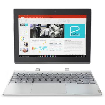 Lenovo Miix 320 Ibrido (2 in 1) 25,6 cm (10.1") Touch screen Full HD Intel Atom® 4 GB LPDDR3-SDRAM 64 GB eMMC Wi-Fi 5 (802.11ac) Windows 10 Home Argento , 114676