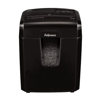 Fellowes Destructora 8Mc distruggi documenti Taglio a frammenti 22 cm Nero , 140249