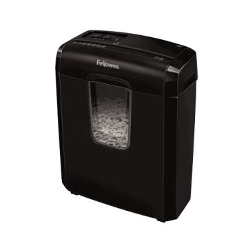 Fellowes Powershred 6C distruggi documenti Triturazione incrociata 22 cm Nero , 140248