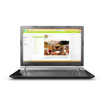 Lenovo IdeaPad 100 Computer portatile 39,6 cm (15.6") HD Intel® Core™ i5 di quarta generazione 8 GB DDR3L-SDRAM 500 GB HDD NVIDIA® GeForce® 920M Wi-Fi 4 (802.11n) Windows 10 Home Nero , 108036