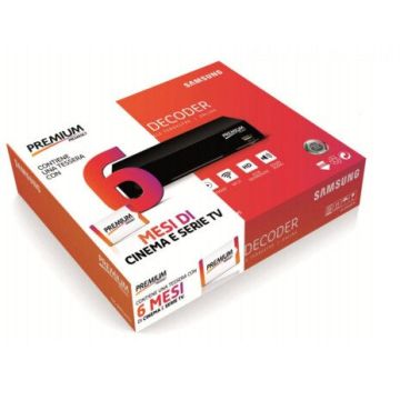 MEDIASET PREMIUM SMARTDECODER set-top box TV Satellite, Terrestre HD Nero , 111159