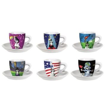 Bialetti Y0TZ014 tazza Multicolore Universale 6 pz , 95105