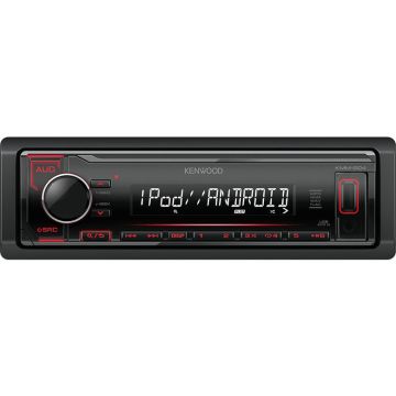 Kenwood Electronics KMM-204 Ricevitore multimediale per auto Nero , 114332