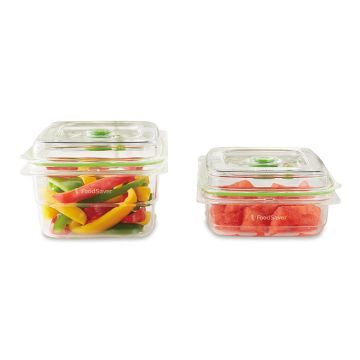 FoodSaver FFC015X-01 recipiente per cibo Rettangolare Scatola 1,2 L Trasparente 2 pz , 113631