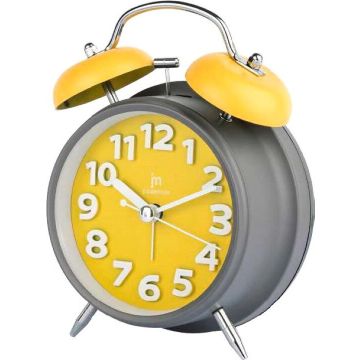 Lowell Justaminute JA7060-G orologio da tavolo Orologio da tavolo in quarzo Rotondo Grigio, Giallo , 115351