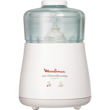 Moulinex DPA141 La Moulinette Tritatutto Elettrico, Adatto per Tutti i Tuoi Alimenti 1000 W, 0.3 l, Bianco , 72569