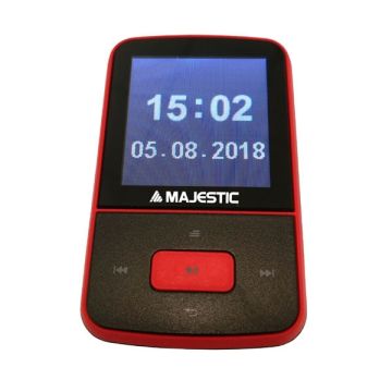 New Majestic BT-8484 Lettore MP3 8 GB Nero, Rosso , 116129