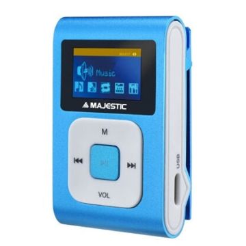 New Majestic SDB-8349 Lettore MP3 8 GB Blu, Bianco , 116127