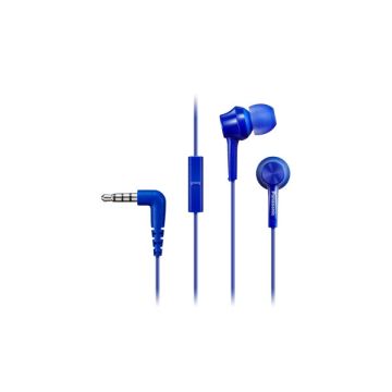 Panasonic RP-TCM115E Auricolare Cablato In-ear Musica e Chiamate Blu , 119083