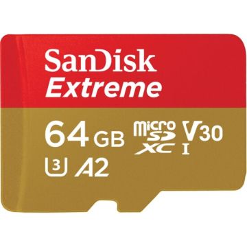 SanDisk Extreme microSDXC UHS-I memoria flash 64 GB Classe 10 , 132284