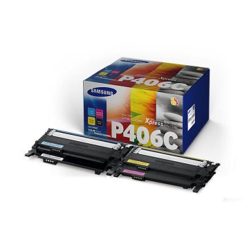 Samsung CLT-P406C cartuccia toner 4 pz Originale Nero, Blu, Magenta, Giallo , 91211