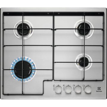 Electrolux EGS6424X piano cottura Acciaio inossidabile Da incasso Gas 4 Fornello(i) , 117689