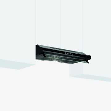 Glem Gas GHC931BK cappa aspirante Incassato Nero 235 m³/h C , 118361