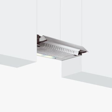 Glem Gas GHE601SI Cappa Aspirante a Incasso Argento 200 m³/h D , 130928