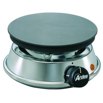 Ardes AR052 piano cottura Nero, Acciaio inossidabile Superficie piana Piastra sigillata 1 Fornello(i) , 14172