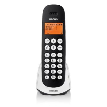 Brondi Adara Telefono DECT Identificatore di chiamata Nero, Bianco , 118805