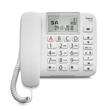 Gigaset DL380 Telefono analogico Identificatore di chiamata Bianco , 121635