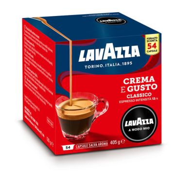 Lavazza Crema e Gusto 54 pz Capsule originali caffè per macchine da caffe a Modo Mio , 121797