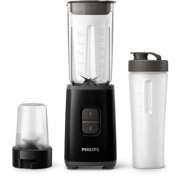 Philips Daily Collection Mini frullatore tritatutto da 350 W con bicchiere da viaggio , 139722
