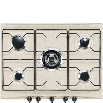 Smeg SR275AV2 piano cottura Beige Da incasso Gas 5 Fornello(i) , 141242